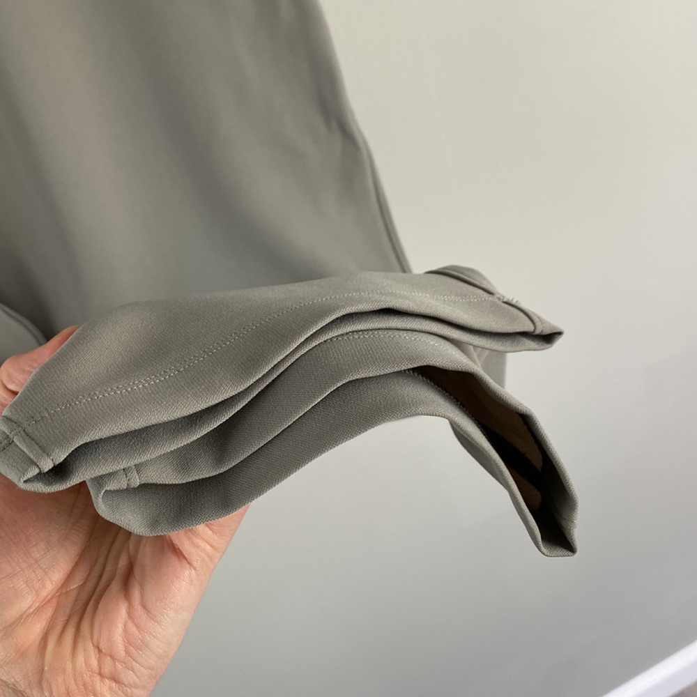 Lululemon Stretch High Rise Pant 7/8 Length Pockets Drawstring Grey Size 14 - Picture 6 of 16